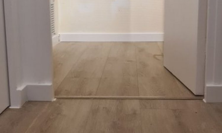 Buanderie après intervention sols parquet 12mm